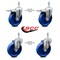 Service Caster 5 Inch Solid Polyurethane Swivel 3/8 Inch Stem Caster Total Lock Brake SCC, 2PK SCC-TSTTL20S514-SPUS-381615-2-S-2 - alternate 1